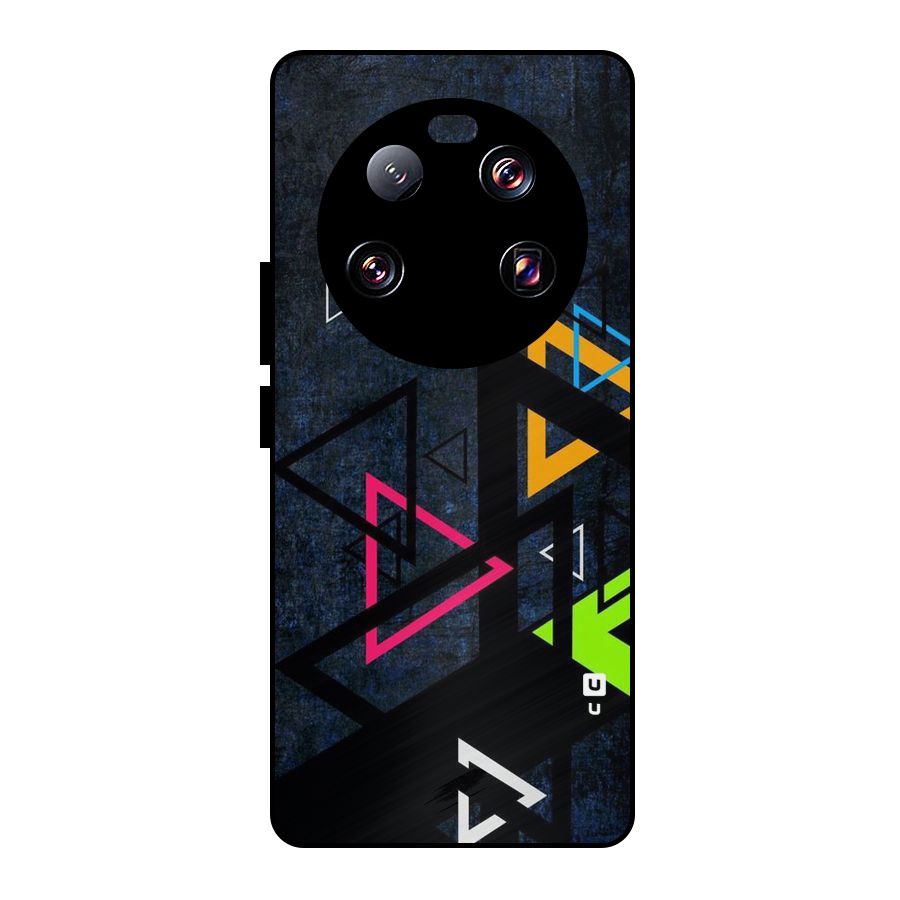 Coloured Triangles Metal Back Case for Xiaomi 13 Ultra