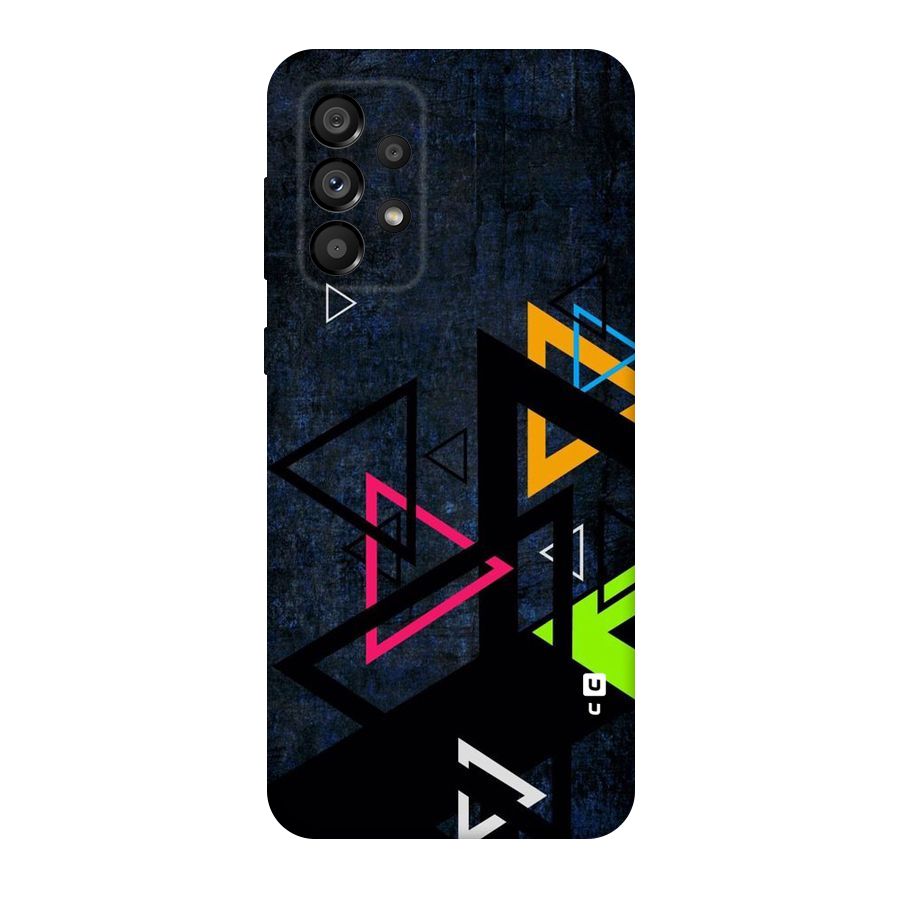 Coloured Triangles Original Polycarbonate Back Case for Galaxy A73 5G