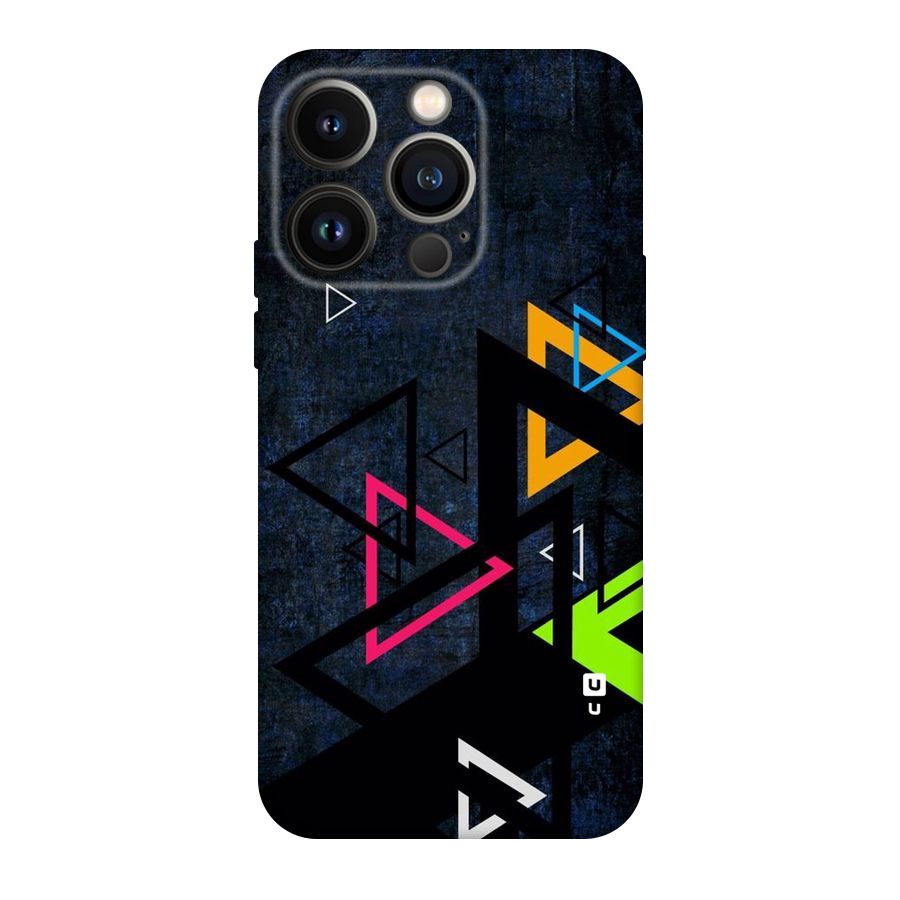 Coloured Triangles Original Polycarbonate Back Case for iPhone 14 Pro