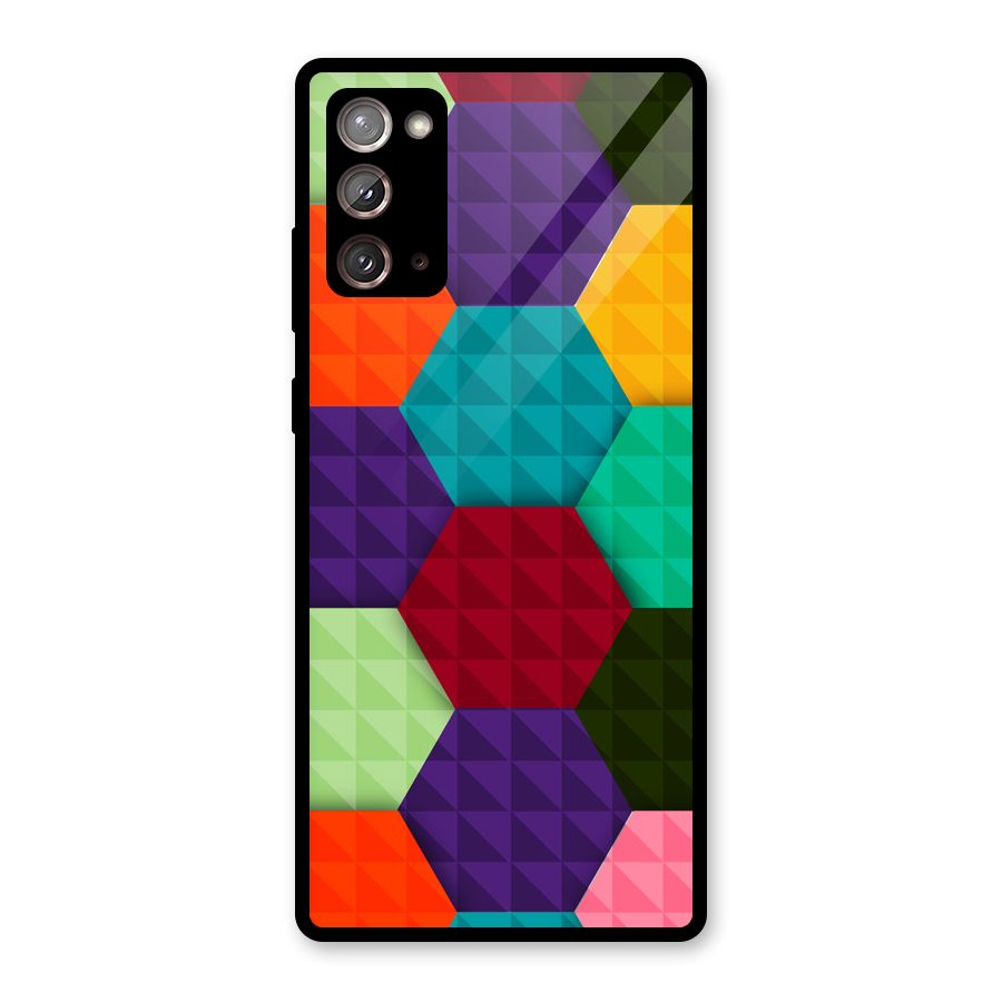 Colourful Abstract Glass Back Case for Galaxy Note 20