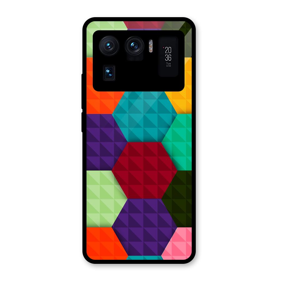 Colourful Abstract Glass Back Case for Mi 11 Ultra