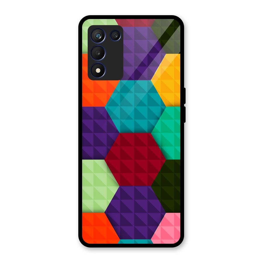 Colourful Abstract Glass Back Case for Realme 9 5G Speed