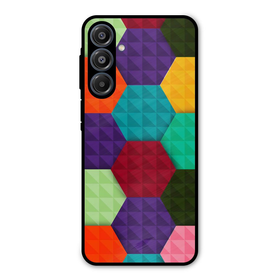 Colourful Abstract Metal Back Case for Galaxy A16 5G
