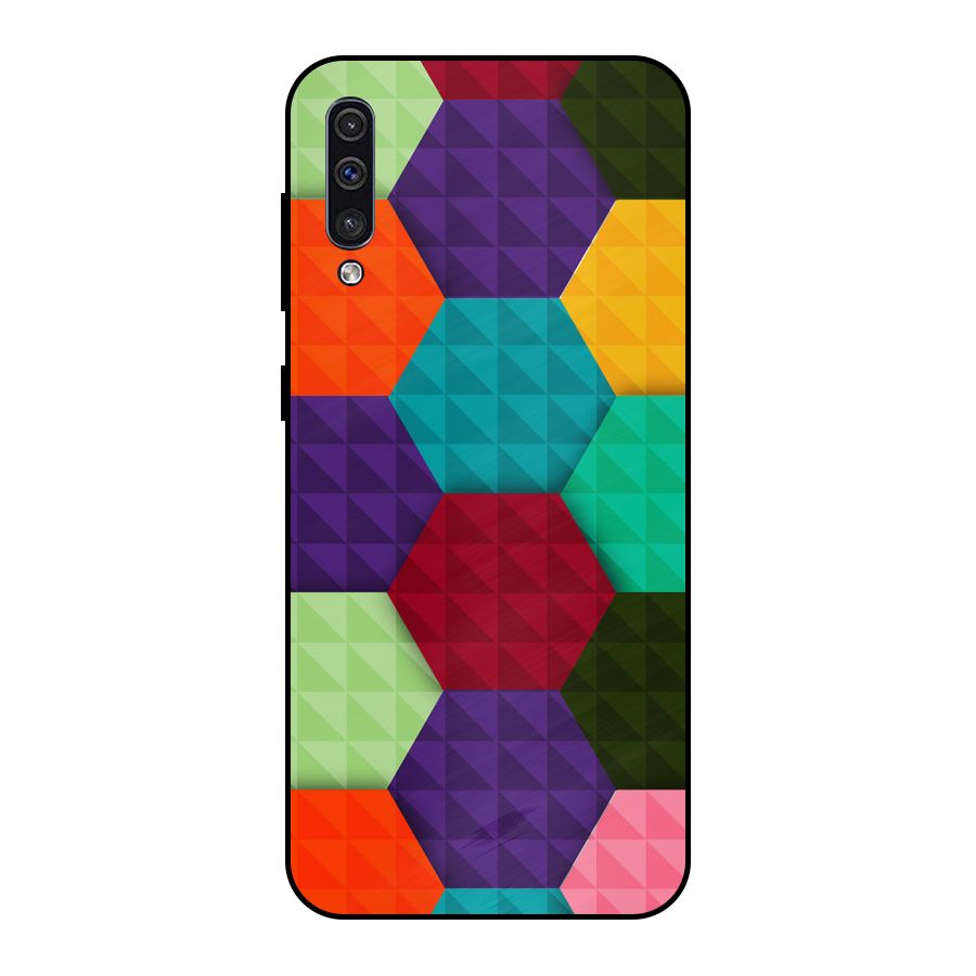 Colourful Abstract Metal Back Case for Galaxy A30s