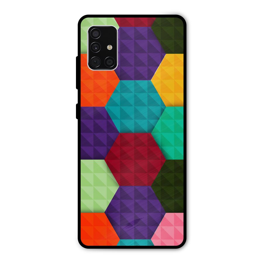 Colourful Abstract Metal Back Case for Galaxy A51