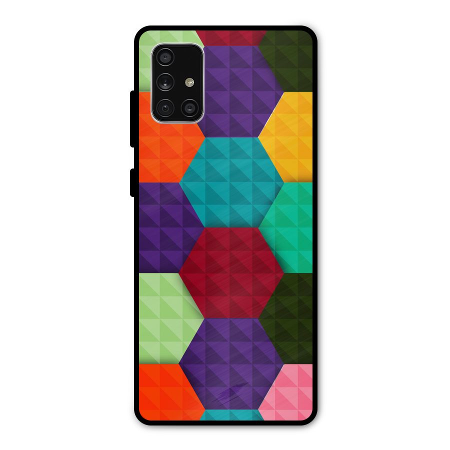 Colourful Abstract Metal Back Case for Galaxy A71