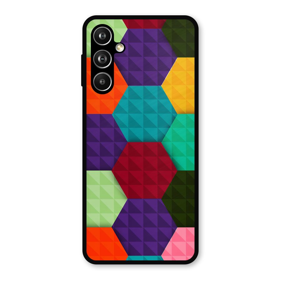 Colourful Abstract Metal Back Case for Galaxy F54