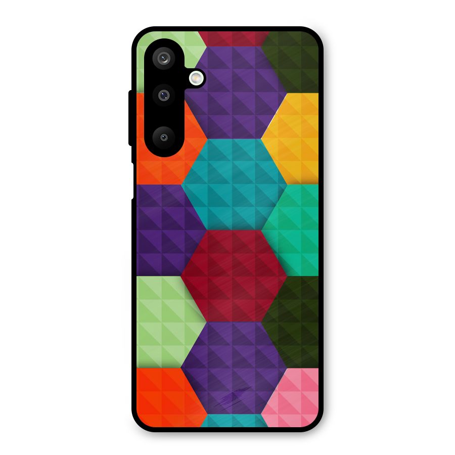 Colourful Abstract Metal Back Case for Galaxy M16