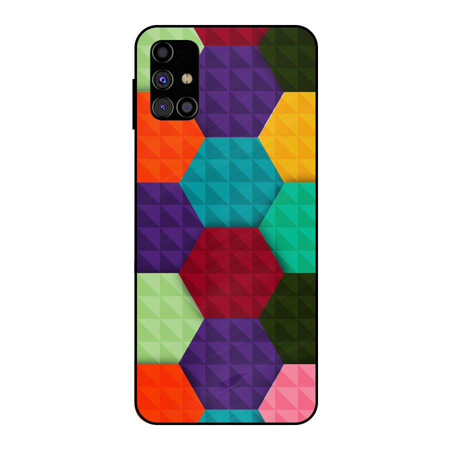 Colourful Abstract Metal Back Case for Galaxy M31s