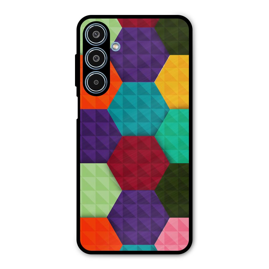 Colourful Abstract Metal Back Case for Galaxy M35