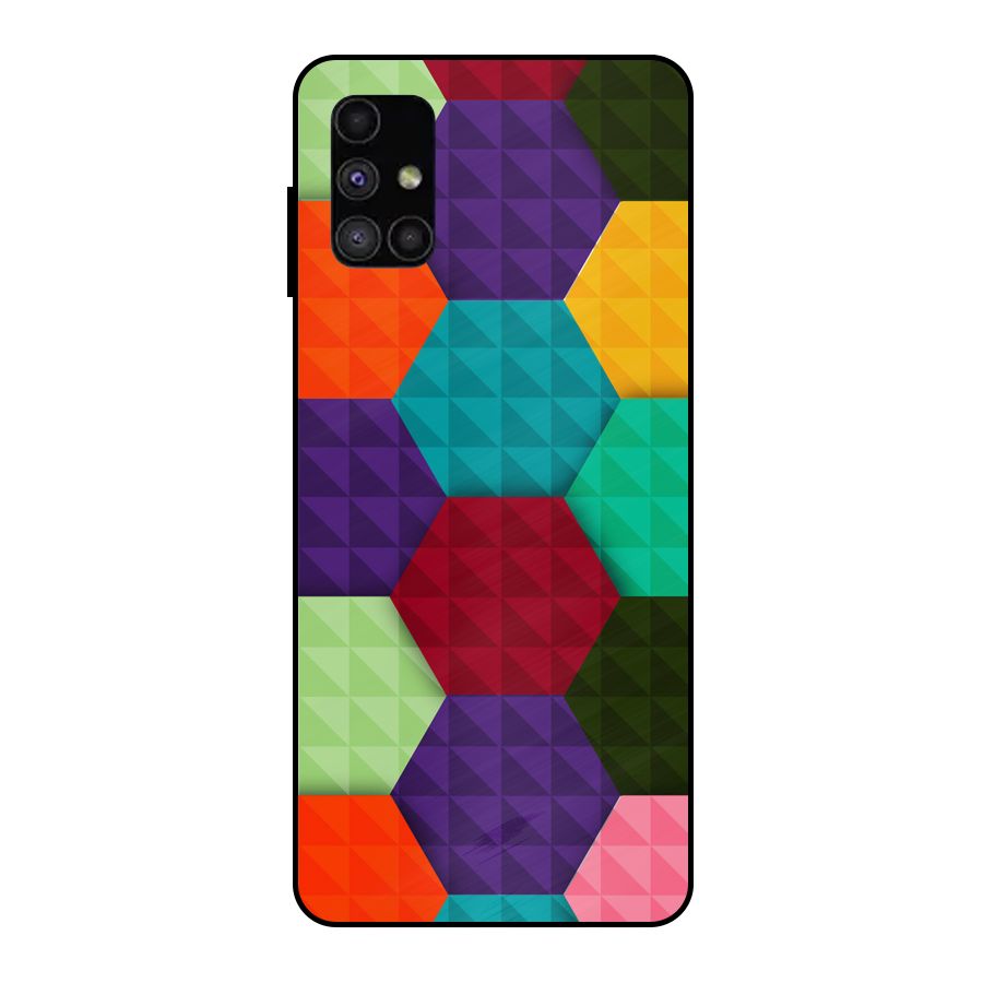 Colourful Abstract Metal Back Case for Galaxy M51