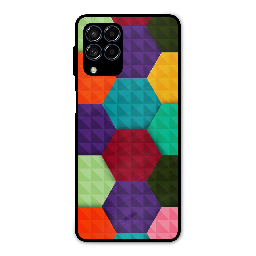 Colourful Abstract Metal Back Case for Galaxy M53 5G