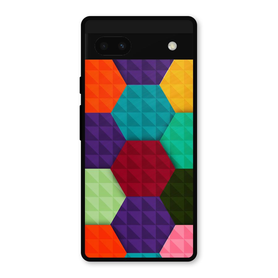 Colourful Abstract Metal Back Case for Google Pixel 6a