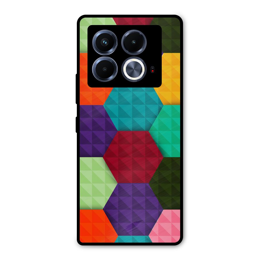 Colourful Abstract Metal Back Case for Infinix Note 40 5G