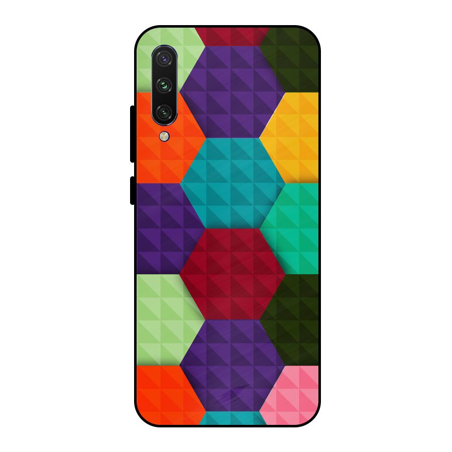 Colourful Abstract Metal Back Case for Mi A3