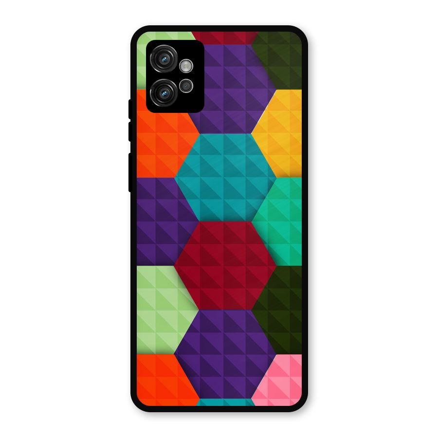 Colourful Abstract Metal Back Case for Moto G32