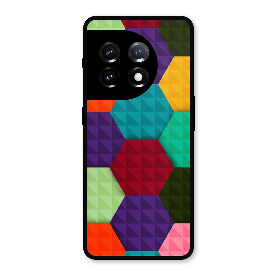 Colourful Abstract Metal Back Case for OnePlus 11