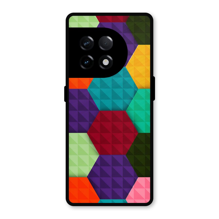 Colourful Abstract Metal Back Case for OnePlus 11R
