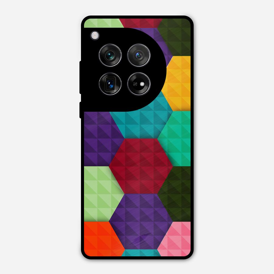 Colourful Abstract Metal Back Case for OnePlus 12