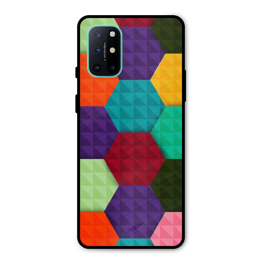 Colourful Abstract Metal Back Case for OnePlus 8T