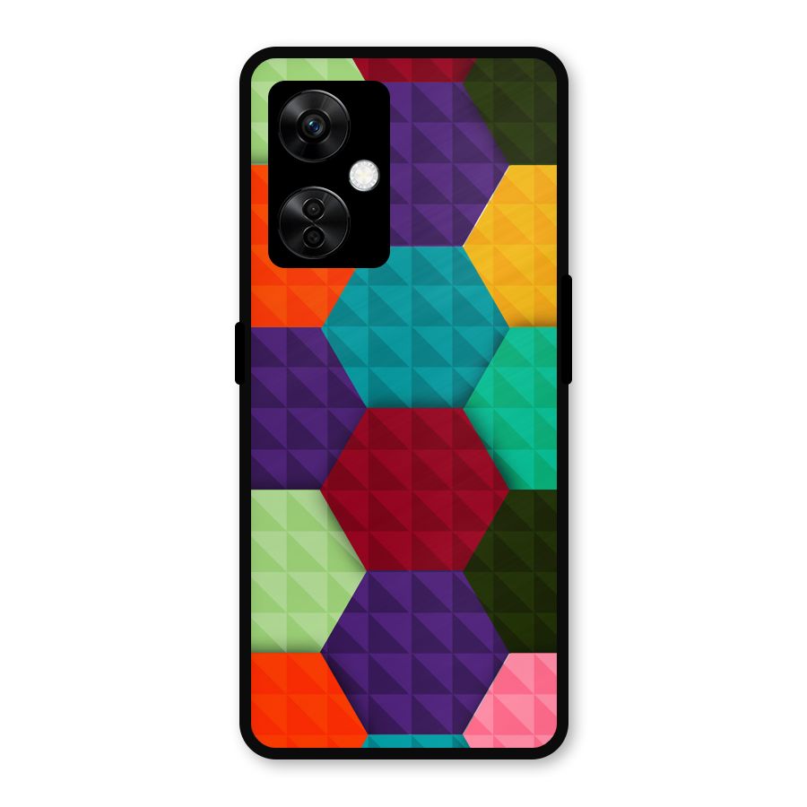 Colourful Abstract Metal Back Case for OnePlus Nord CE 3 Lite