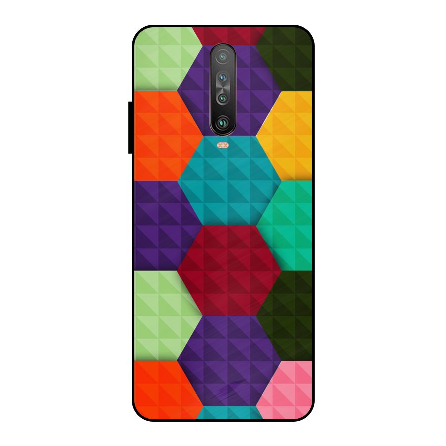 Colourful Abstract Metal Back Case for Poco X2