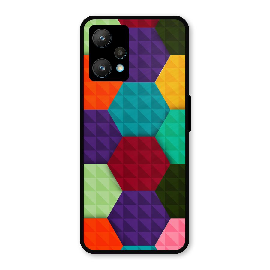 Colourful Abstract Metal Back Case for Realme 9 Pro Plus 5G