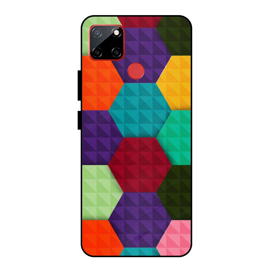 Colourful Abstract Metal Back Case for Realme C12
