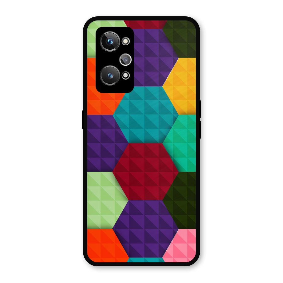 Colourful Abstract Metal Back Case for Realme GT 2