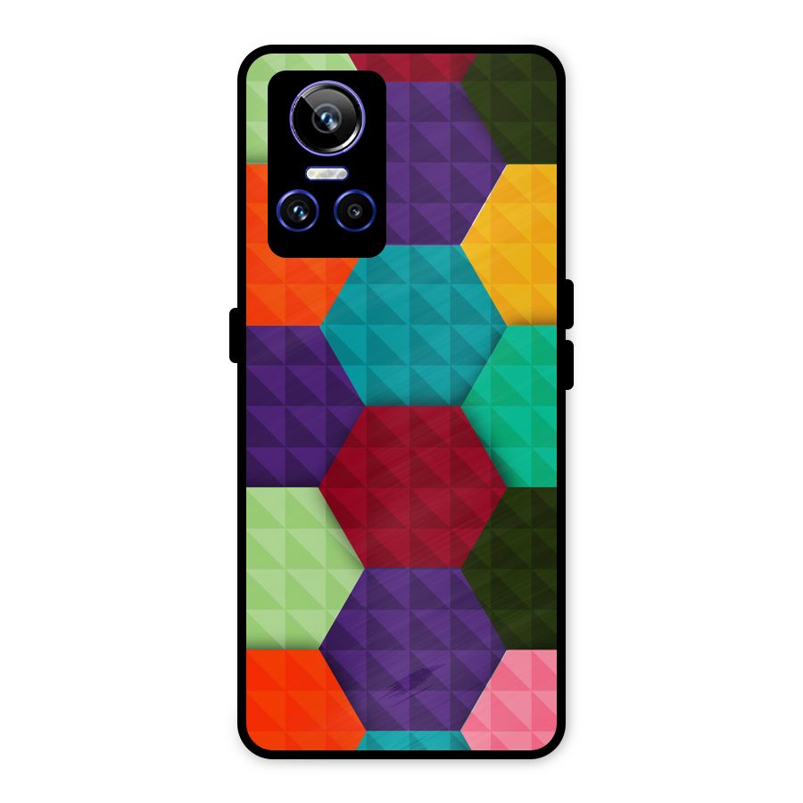Colourful Abstract Metal Back Case for Realme GT Neo 3