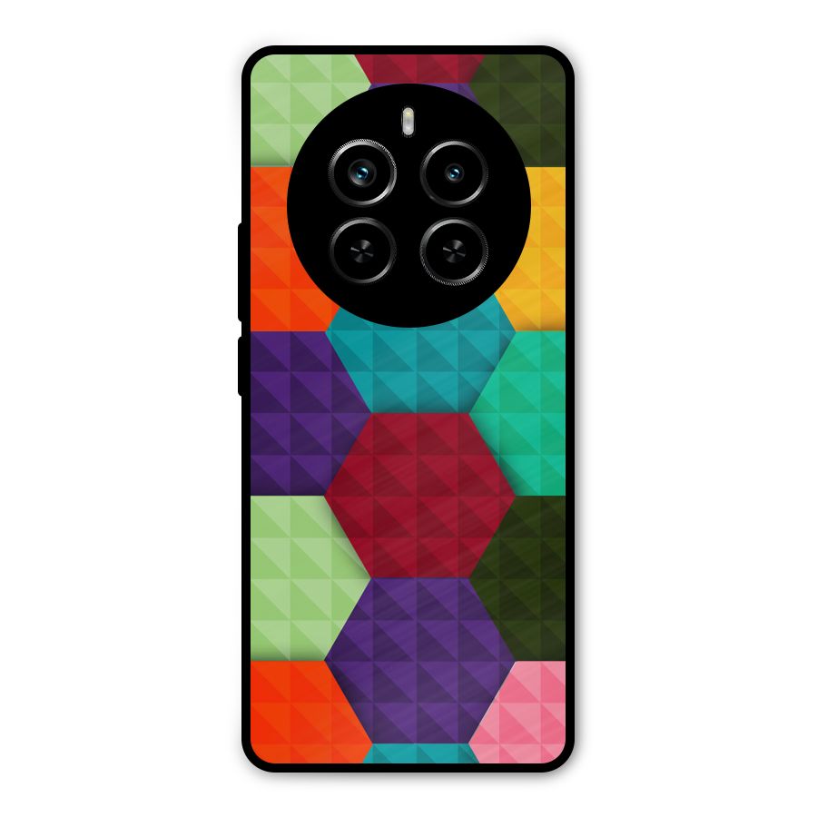 Colourful Abstract Metal Back Case for Realme P1 Pro