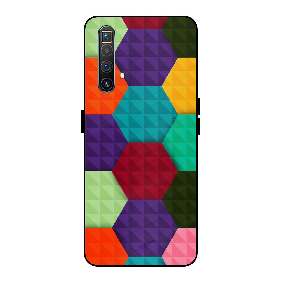 Colourful Abstract Metal Back Case for Realme X3 SuperZoom