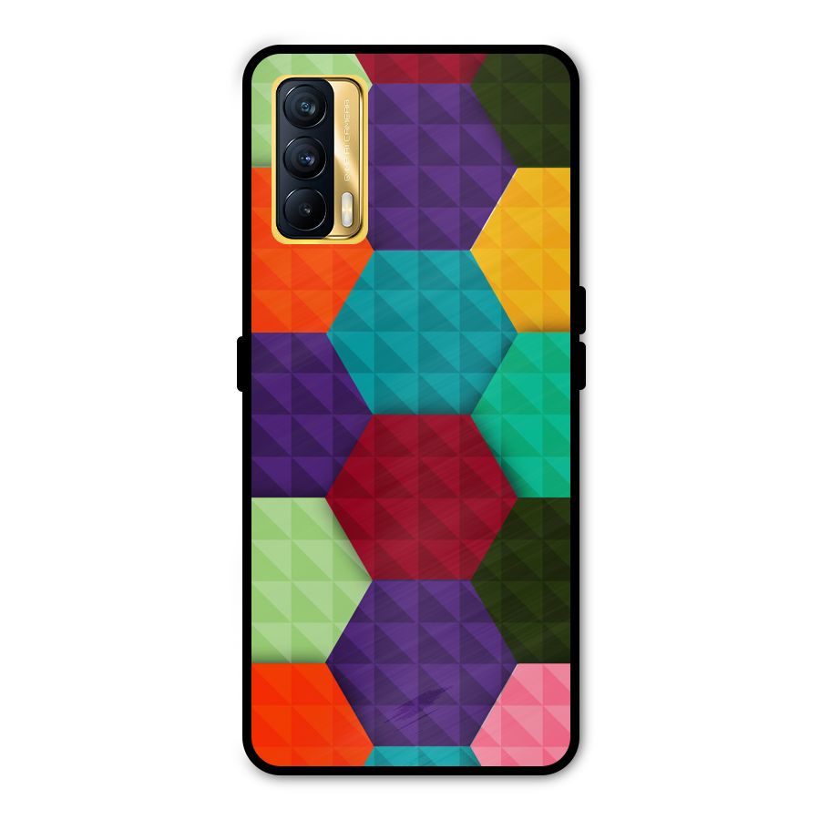 Colourful Abstract Metal Back Case for Realme X7