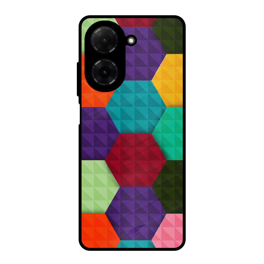 Colourful Abstract Metal Back Case for Redmi A5 4G