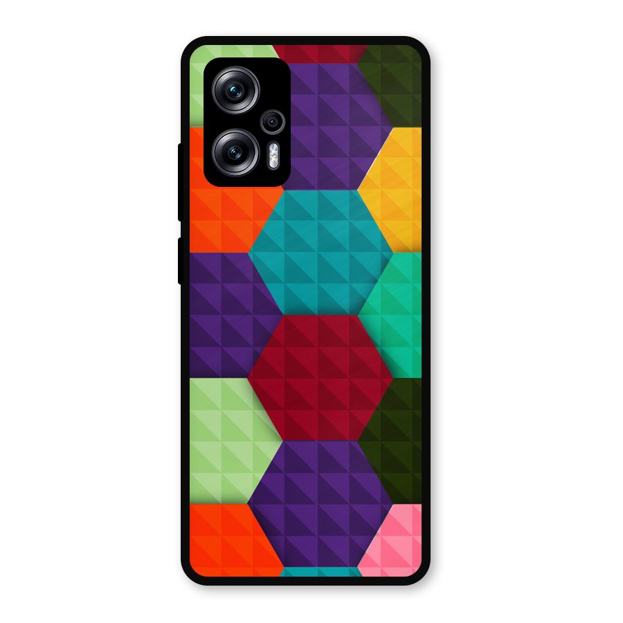 Colourful Abstract Metal Back Case for Redmi K50i