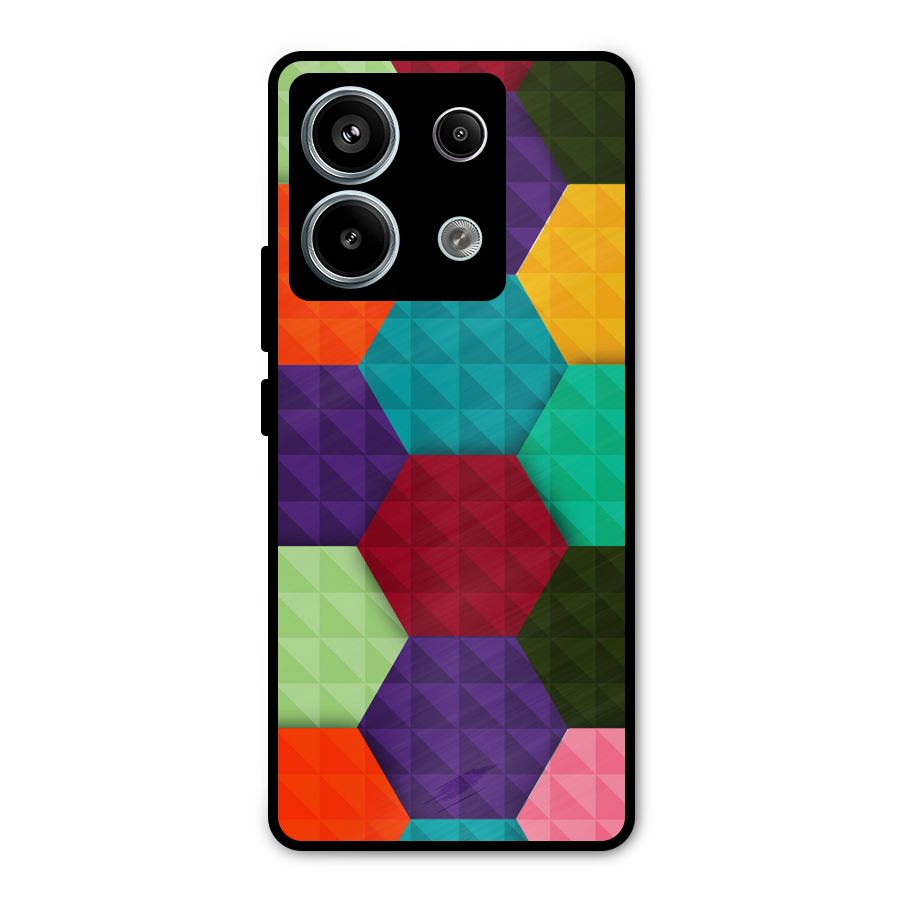 Colourful Abstract Metal Back Case for Redmi Note 13 Pro 5G