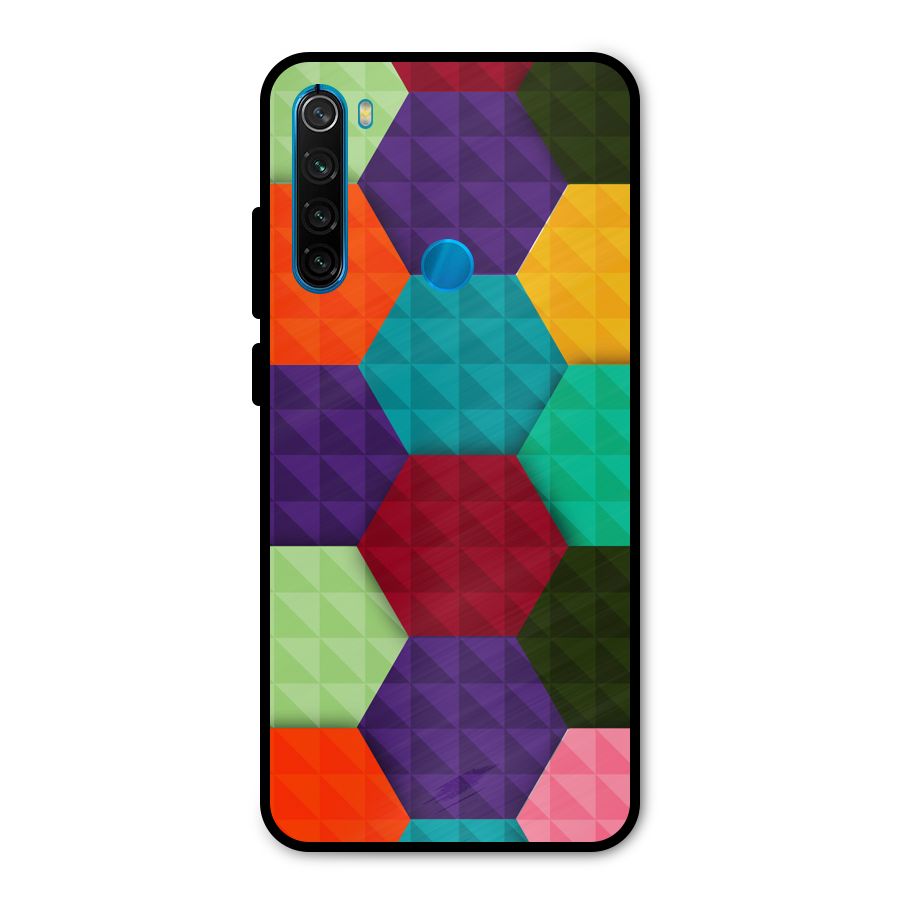 Colourful Abstract Metal Back Case for Redmi Note 8
