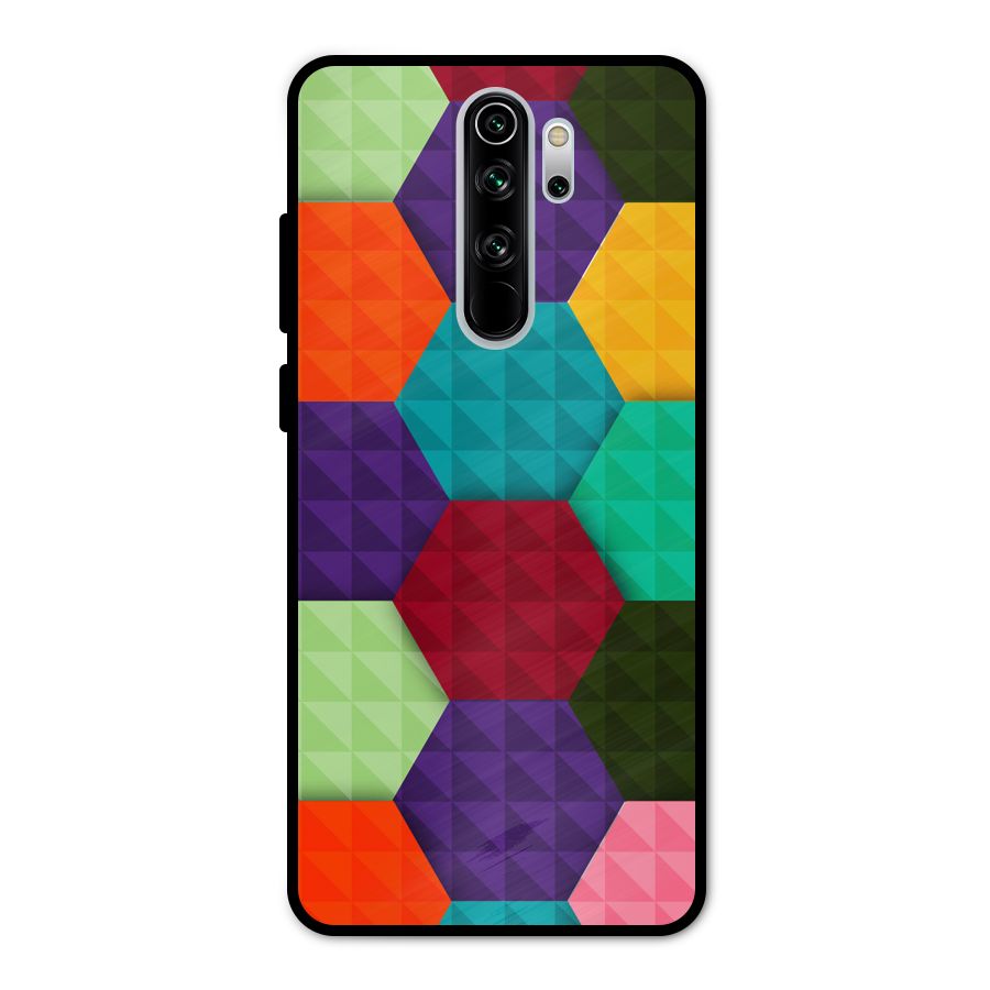 Colourful Abstract Metal Back Case for Redmi Note 8 Pro