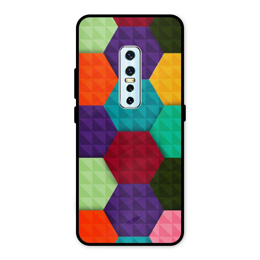 Colourful Abstract Metal Back Case for Vivo V17 Pro
