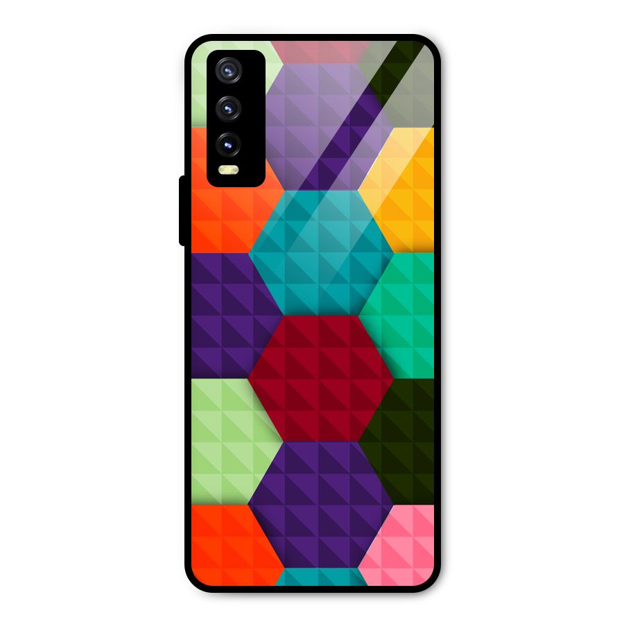 Colourful Abstract Metal Back Case for Vivo Y20