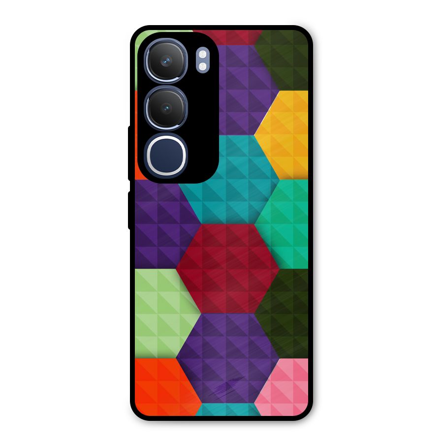 Colourful Abstract Metal Back Case for Vivo Y29