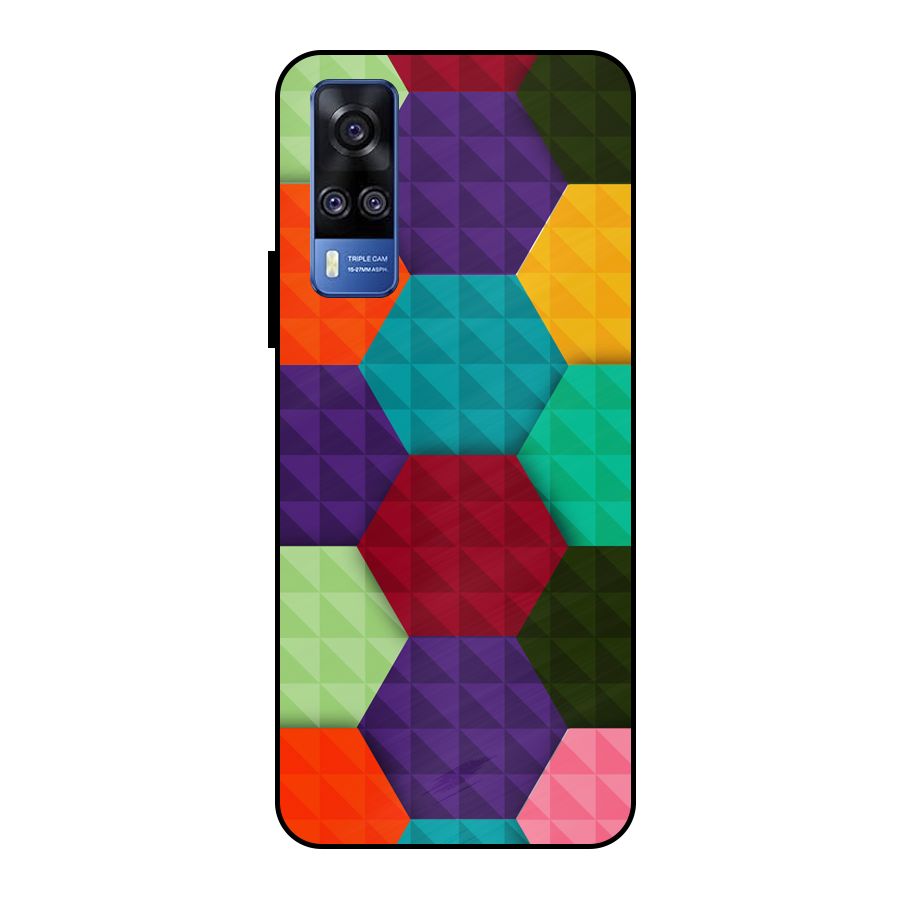 Colourful Abstract Metal Back Case for Vivo Y51