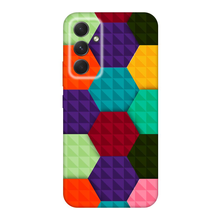 Colourful Abstract Original Polycarbonate Back Case for Galaxy A54