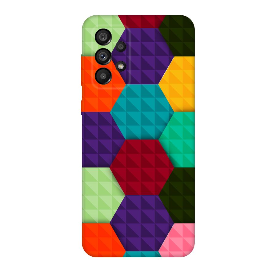 Colourful Abstract Original Polycarbonate Back Case for Galaxy A73 5G