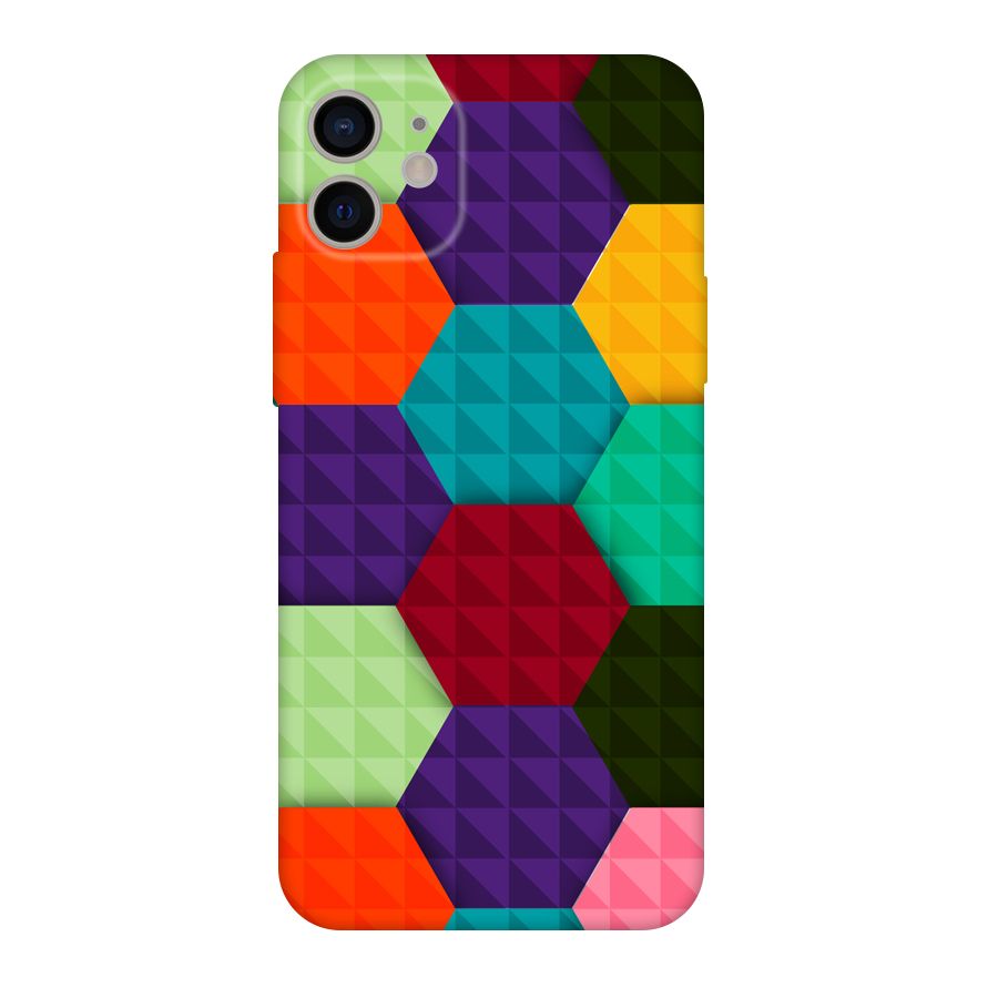 Colourful Abstract Original Polycarbonate Back Case for iPhone 11