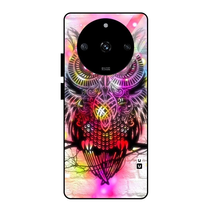 Colourful Owl Glass Back Case for Realme Narzo 60 5G