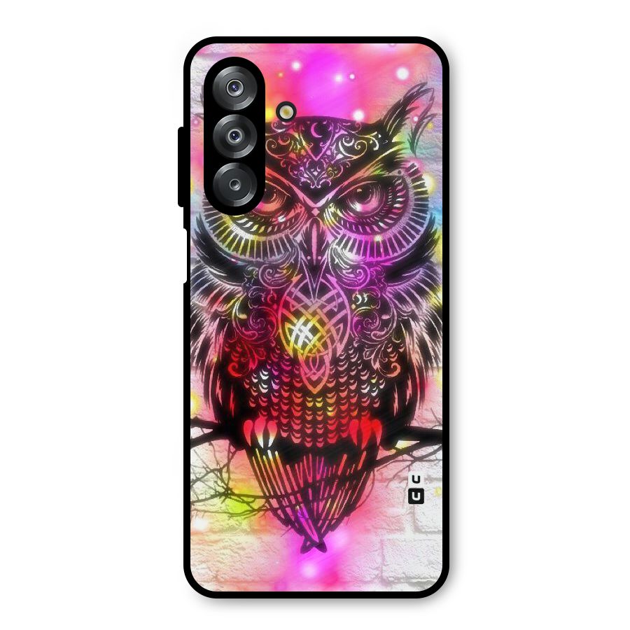 Colourful Owl Metal Back Case for Galaxy A26