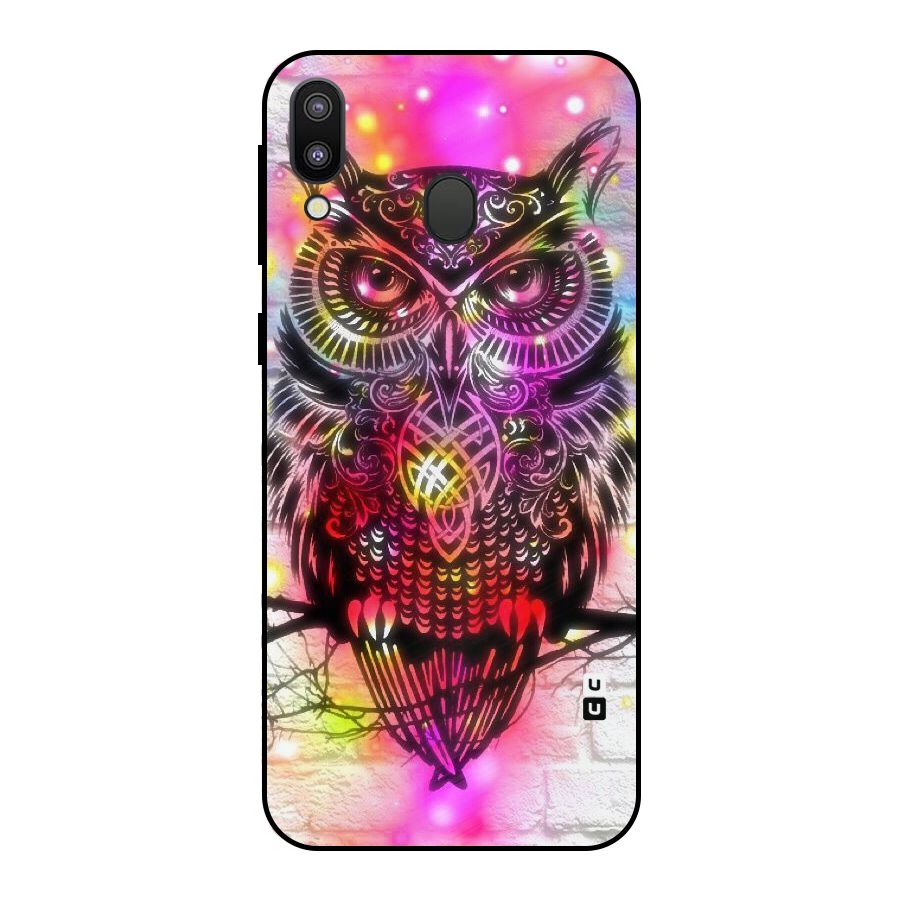 Colourful Owl Metal Back Case for Galaxy M20