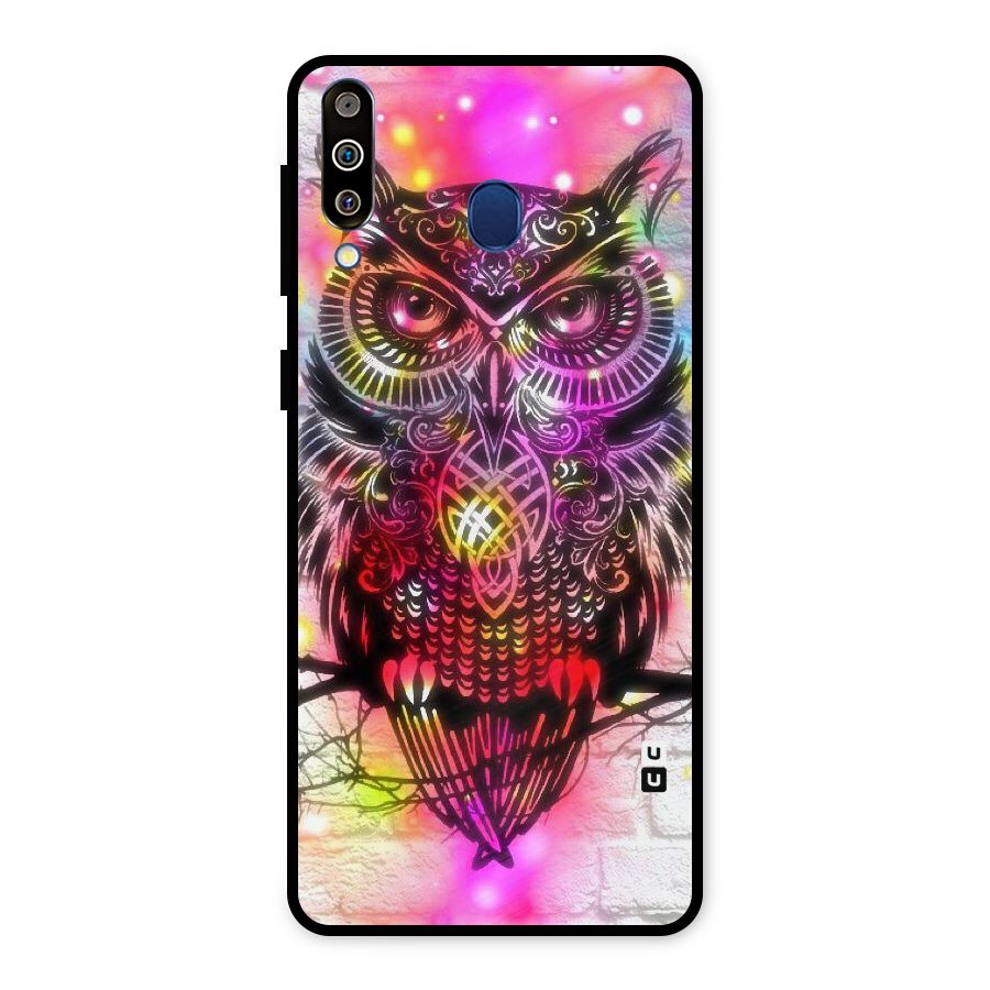 Colourful Owl Metal Back Case for Galaxy M30