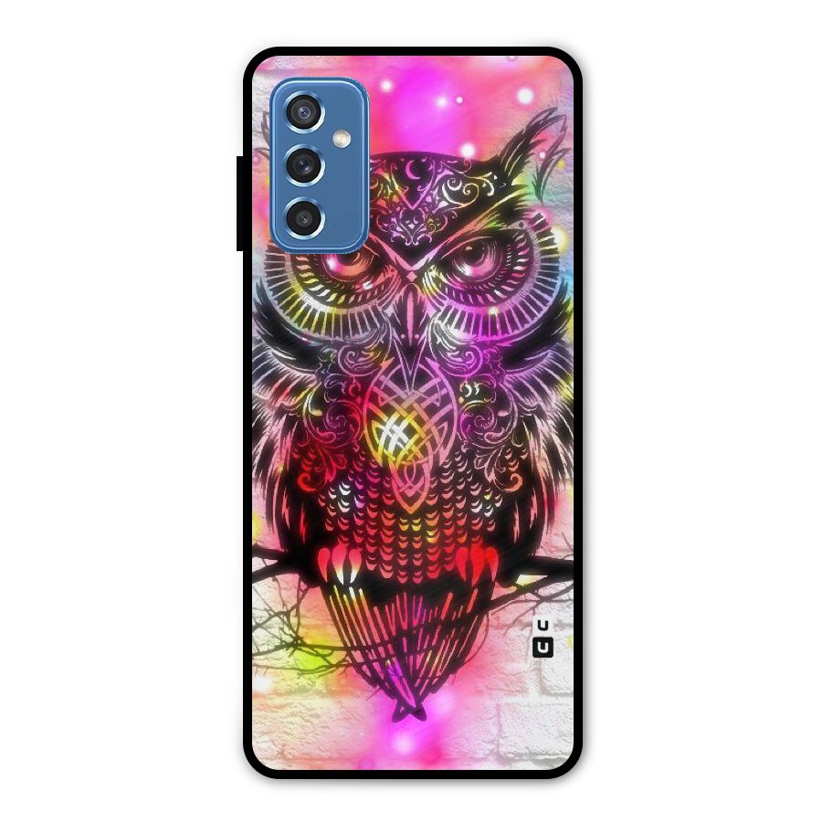 Colourful Owl Metal Back Case for Galaxy M52 5G